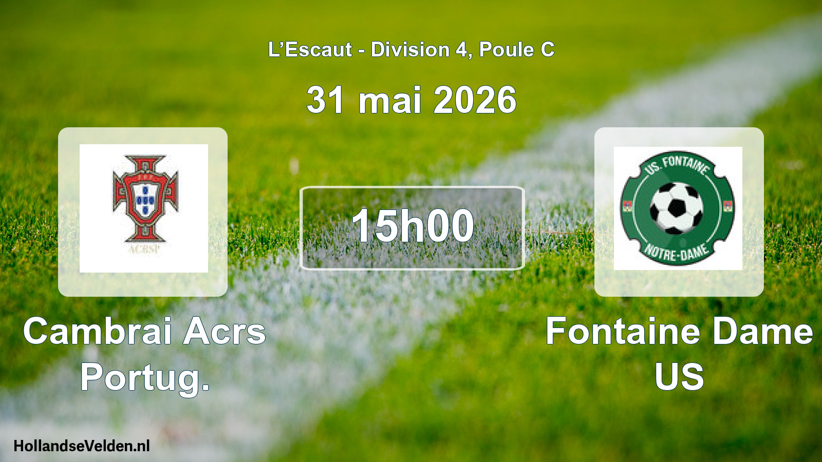 Scheduled Match: Cambrai Acrs Portug. - Fontaine Dame US (31 May 2026)