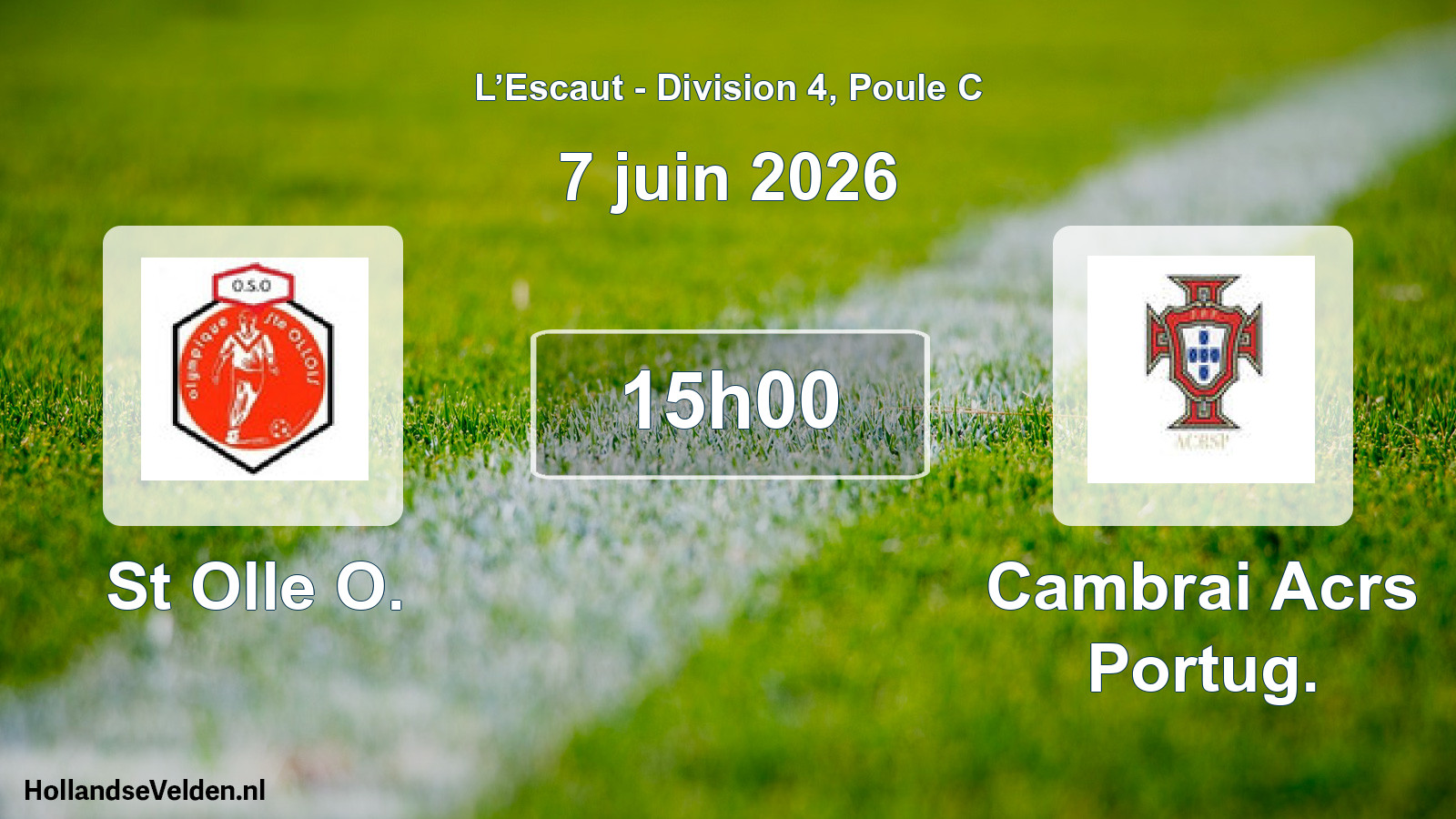 Match programmé: St Olle O. - Cambrai Acrs Portug. (7 juin 2026)