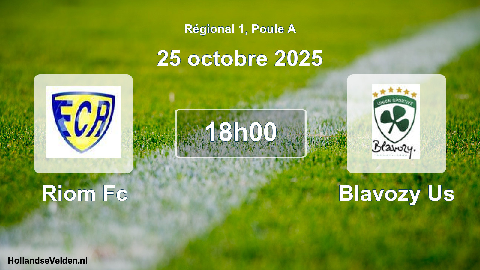 Scheduled Match: Riom Fc - Blavozy Us (25 October 2025)