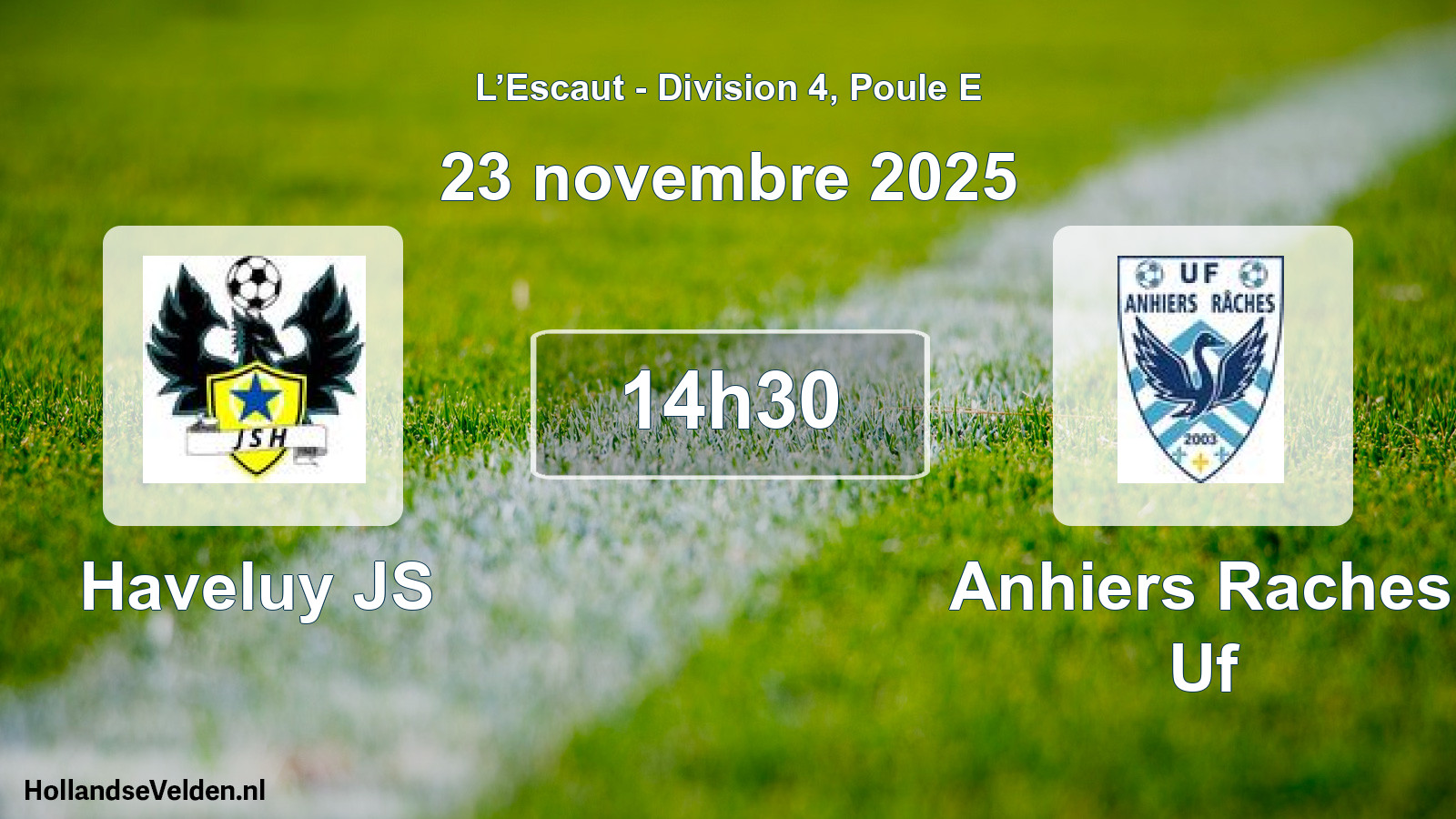 Match programmé: Haveluy JS - Anhiers Raches Uf (23 novembre 2025)