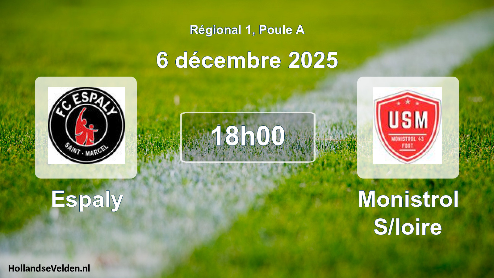 Geplande wedstrijd: Espaly - Monistrol S/loire (6 december 2025)