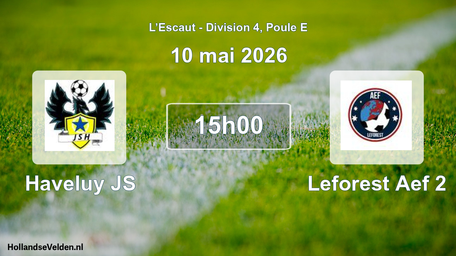 Match programmé: Haveluy JS - Leforest Aef 2 (10 mai 2026)