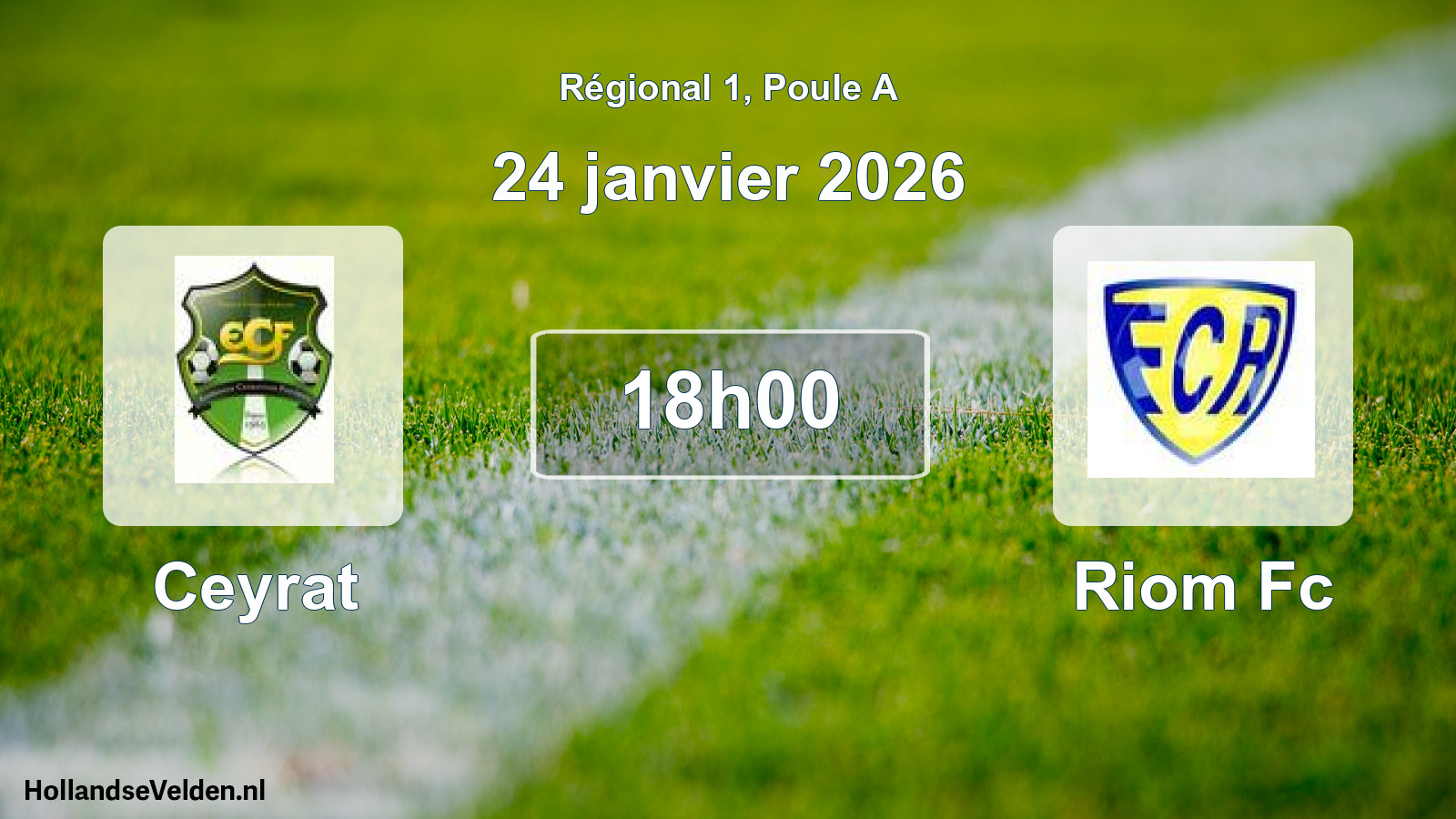 Geplande wedstrijd: Ceyrat - Riom Fc (24 januari 2026)