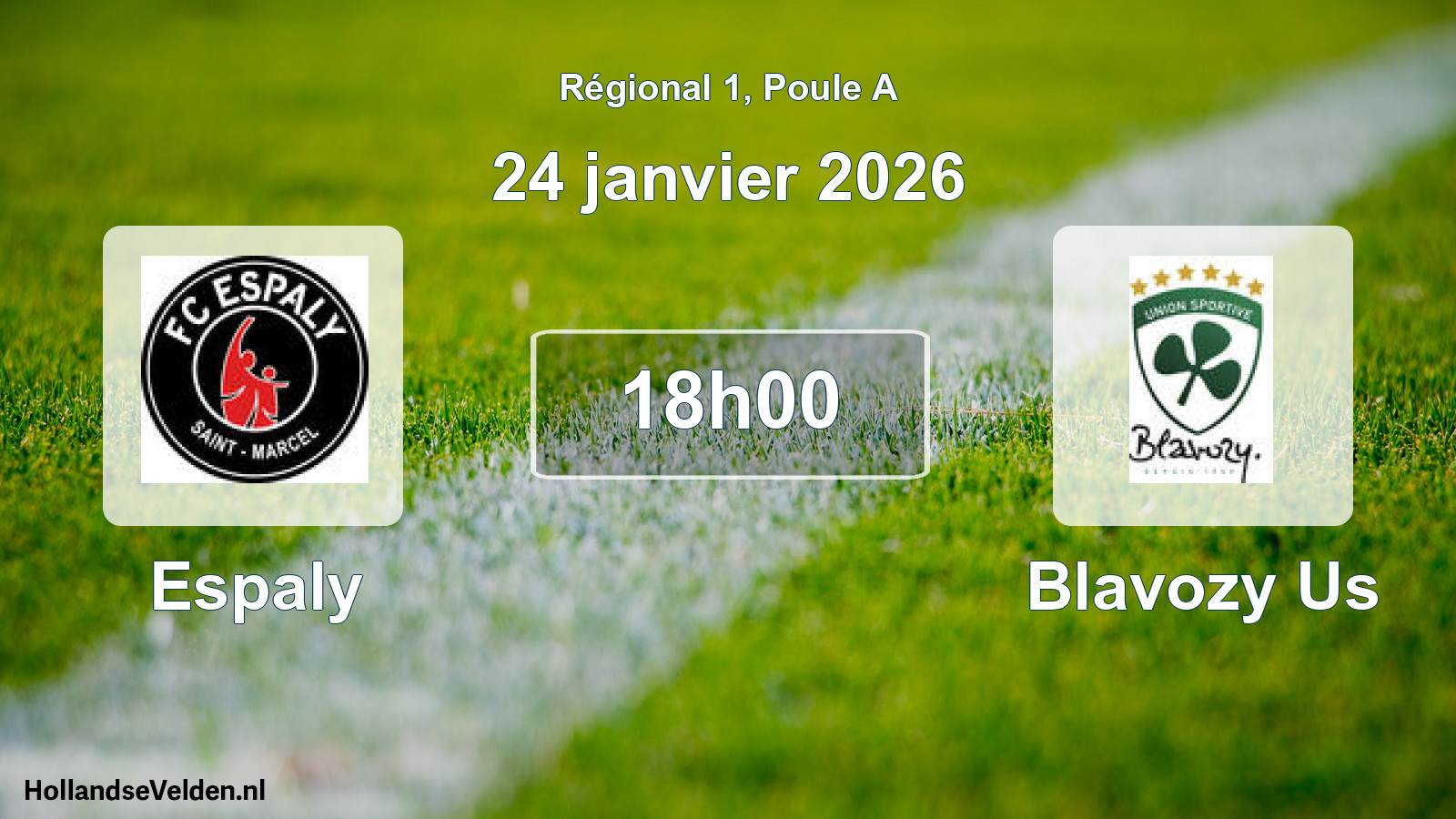 Scheduled Match: Espaly - Blavozy Us (24 January 2026)