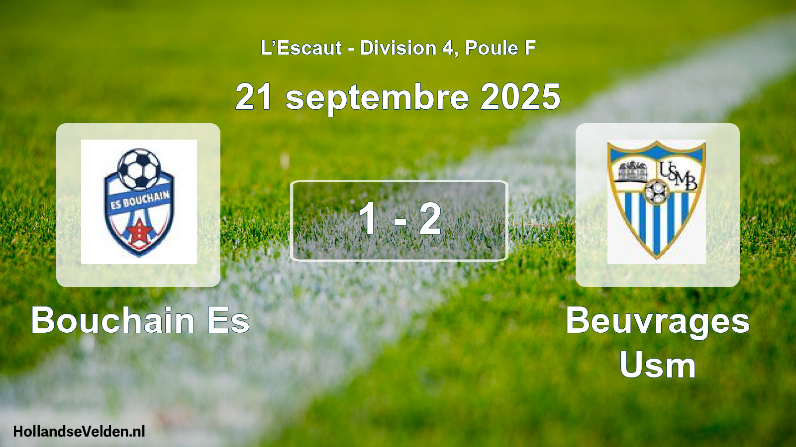 Total number of matches played: Bouchain Es - Beuvrages Usm 1 - 2 (21 September 2025)