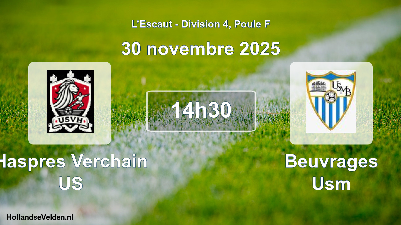 Geplande wedstrijd: Haspres Verchain US - Beuvrages Usm (30 november 2025)