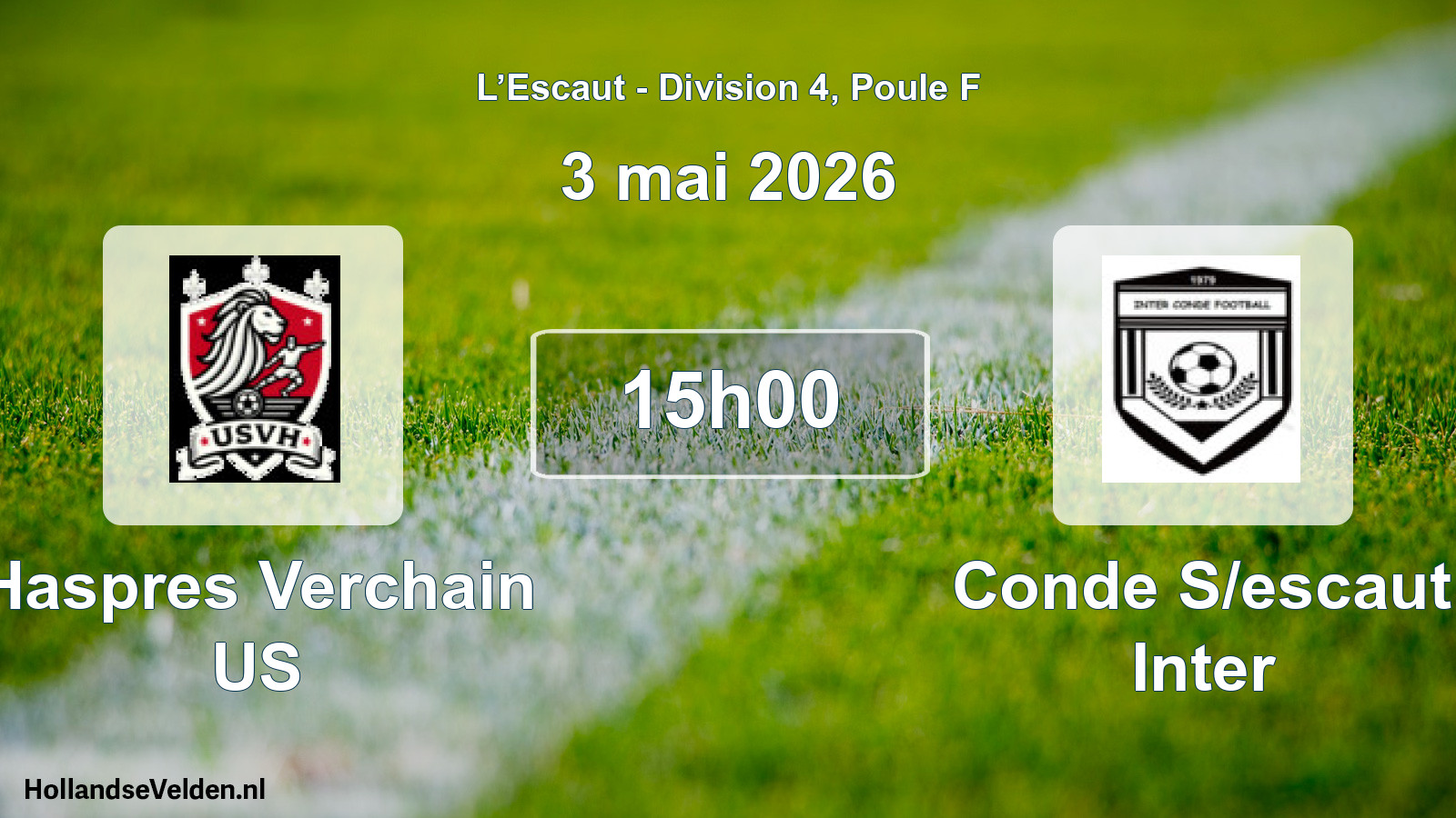 Match programmé: Haspres Verchain US - Conde S/escaut Inter (3 mai 2026)