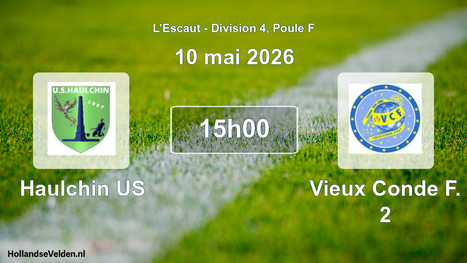 Match programmé: Haulchin US - Vieux Conde F. 2 (10 mai 2026)