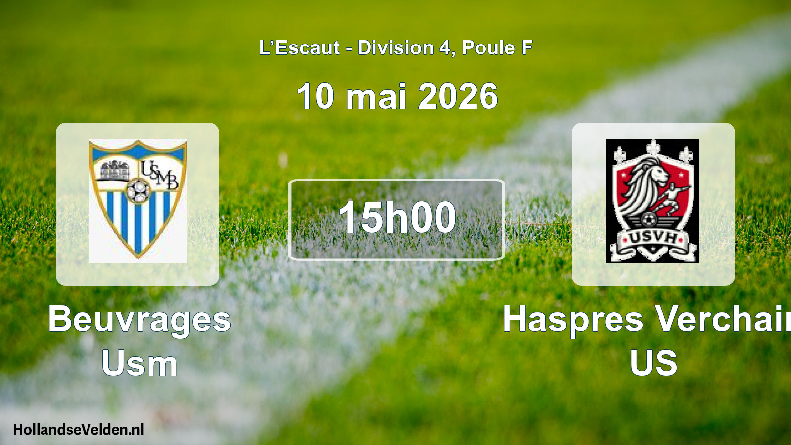 Match programmé: Beuvrages Usm - Haspres Verchain US (10 mai 2026)