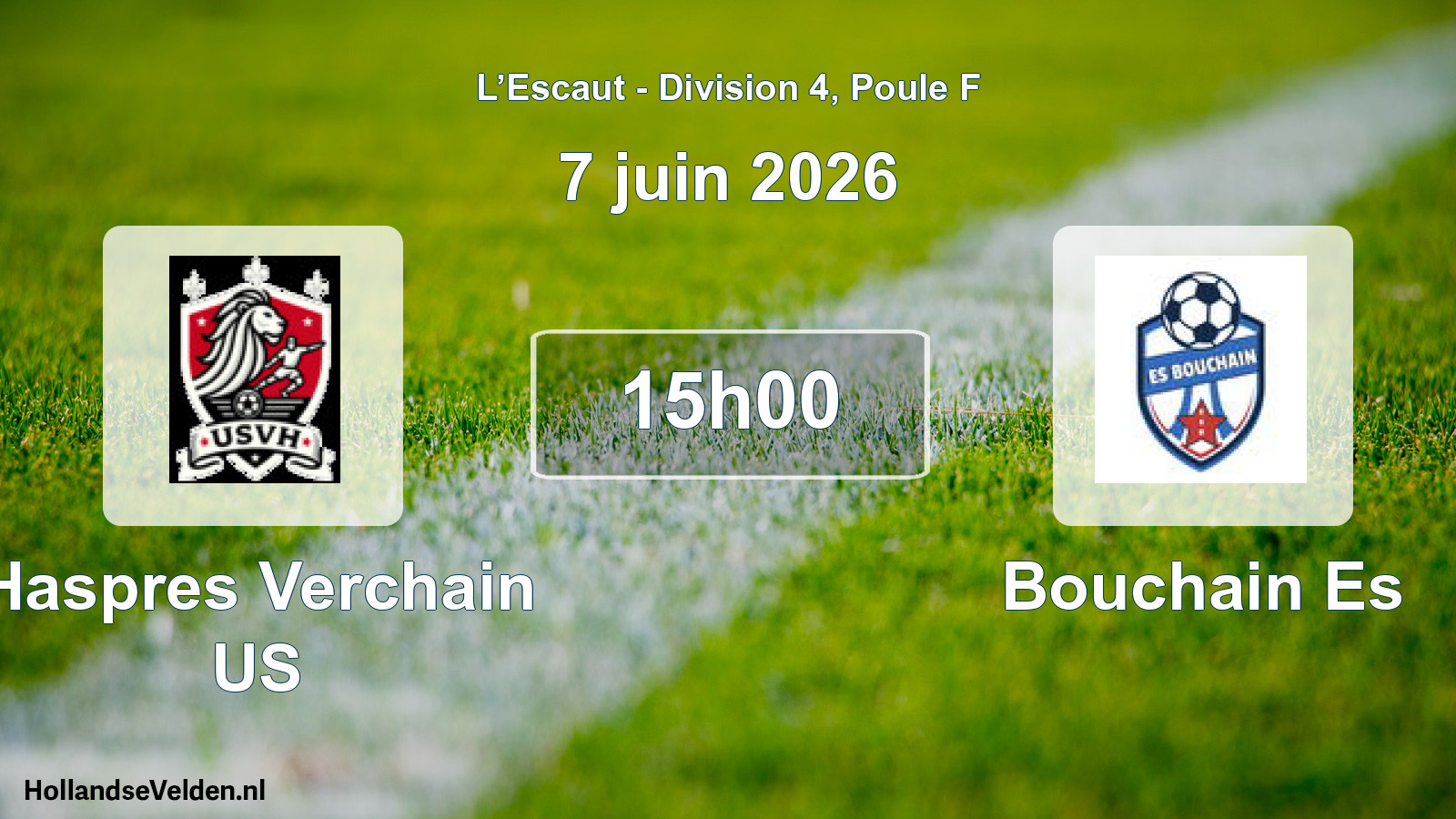 Match programmé: Haspres Verchain US - Bouchain Es (7 juin 2026)
