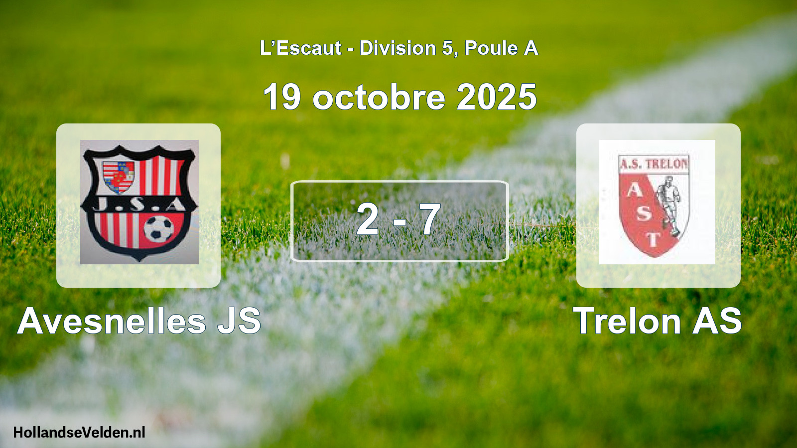 Total number of matches played: Avesnelles JS - Trelon AS 2 - 7 (19 October 2025)