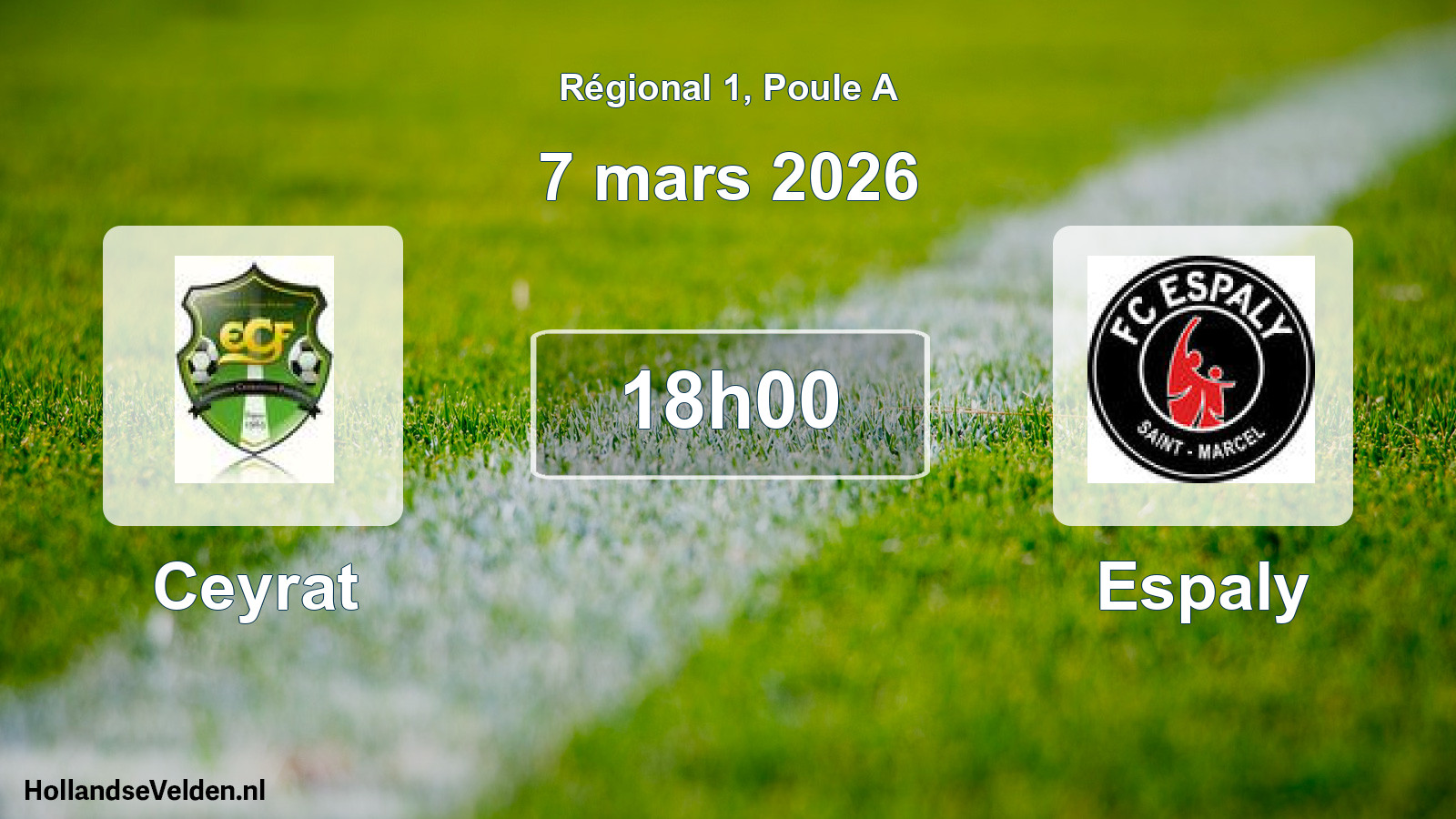 Geplande wedstrijd: Ceyrat - Espaly (7 mars 2026)