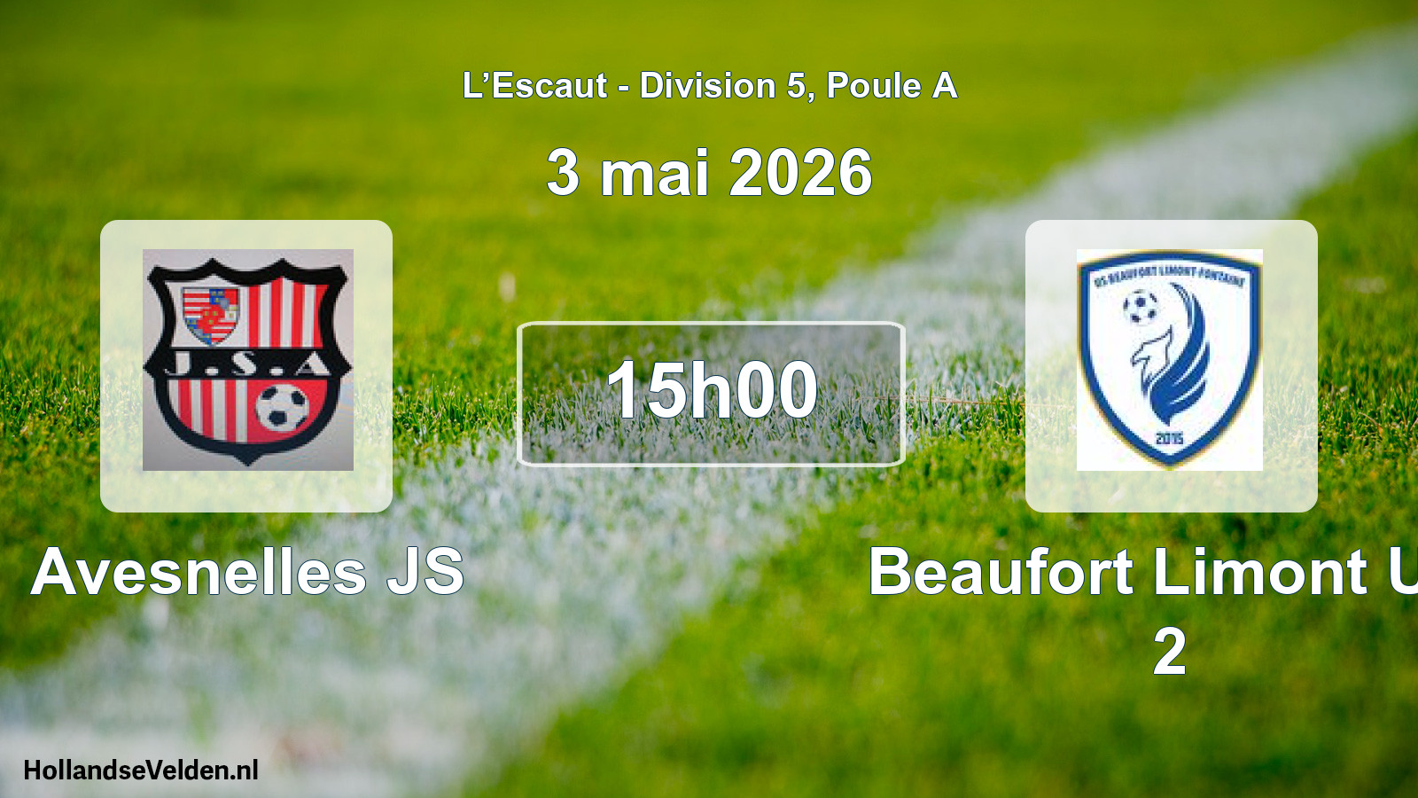 Scheduled Match: Avesnelles JS - Beaufort Limont US 2 (3 May 2026)