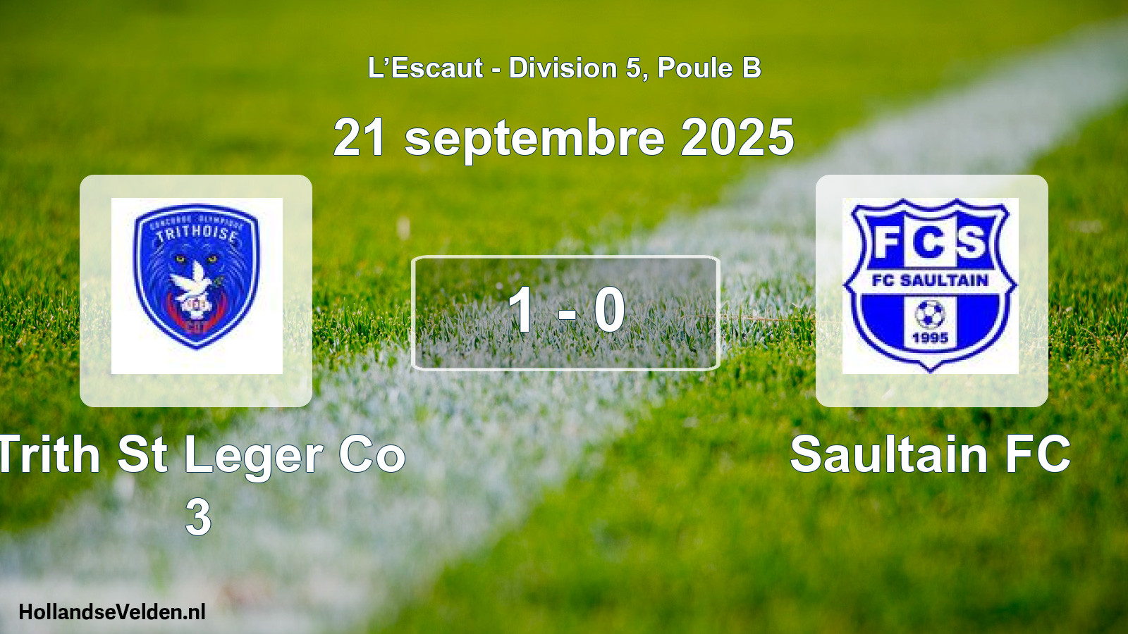 Total number of matches played: Trith St Leger Co 3 - Saultain FC 1 - 0 (21 September 2025)