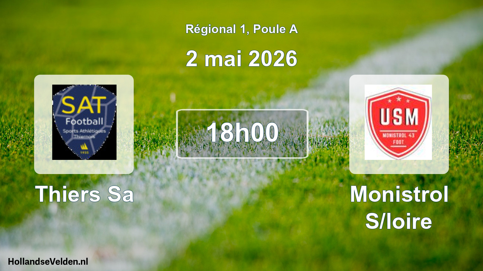 Scheduled Match: Thiers Sa - Monistrol S/loire (2 May 2026)