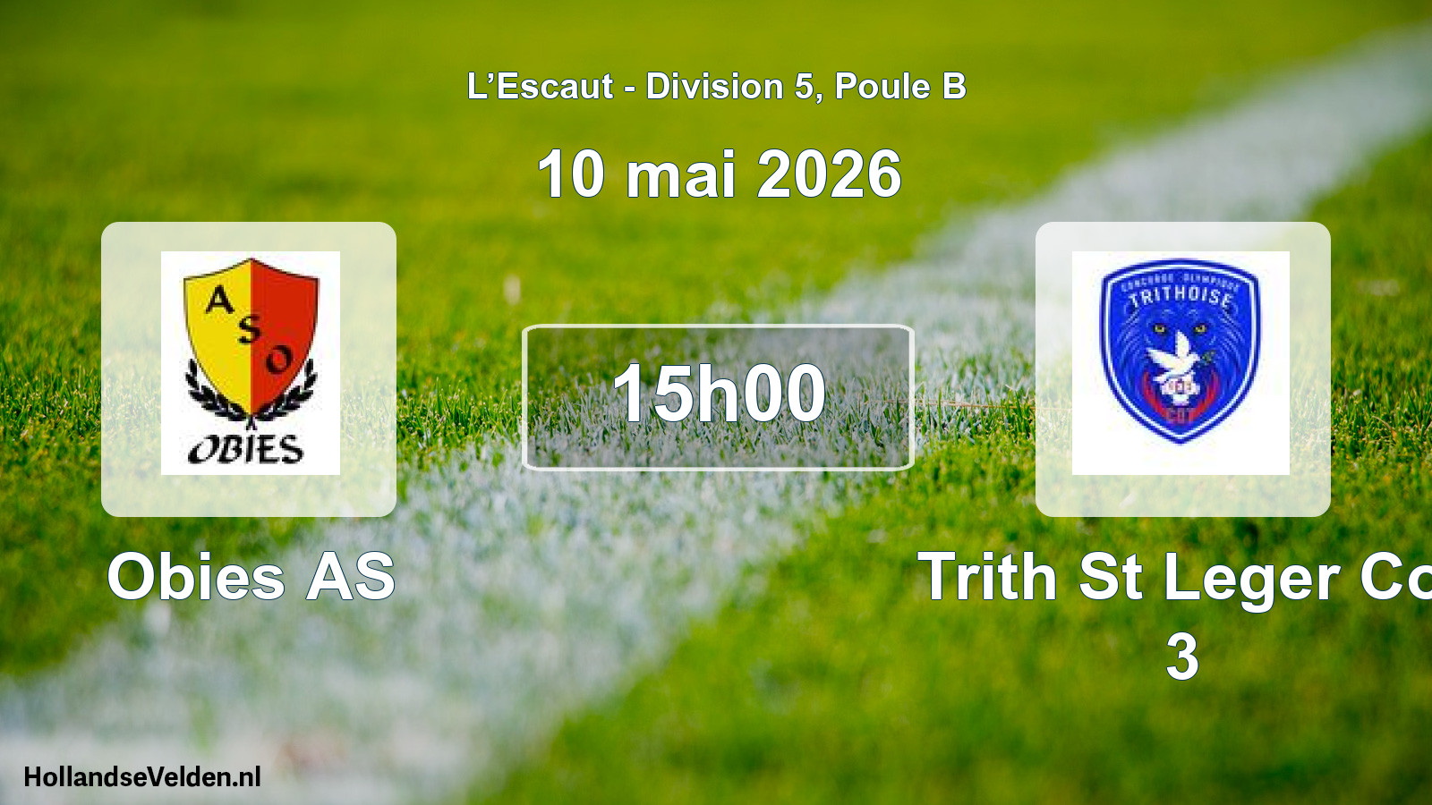Scheduled Match: Obies AS - Trith St Leger Co 3 (10 May 2026)