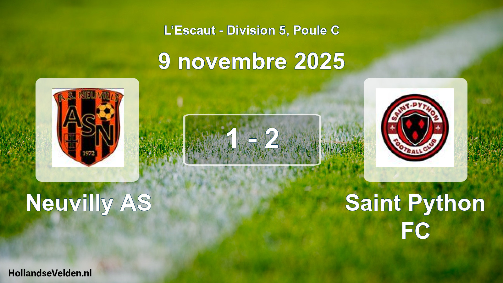 Match joué: Neuvilly AS - Saint Python FC 1 - 2 (9 novembre 2025)
