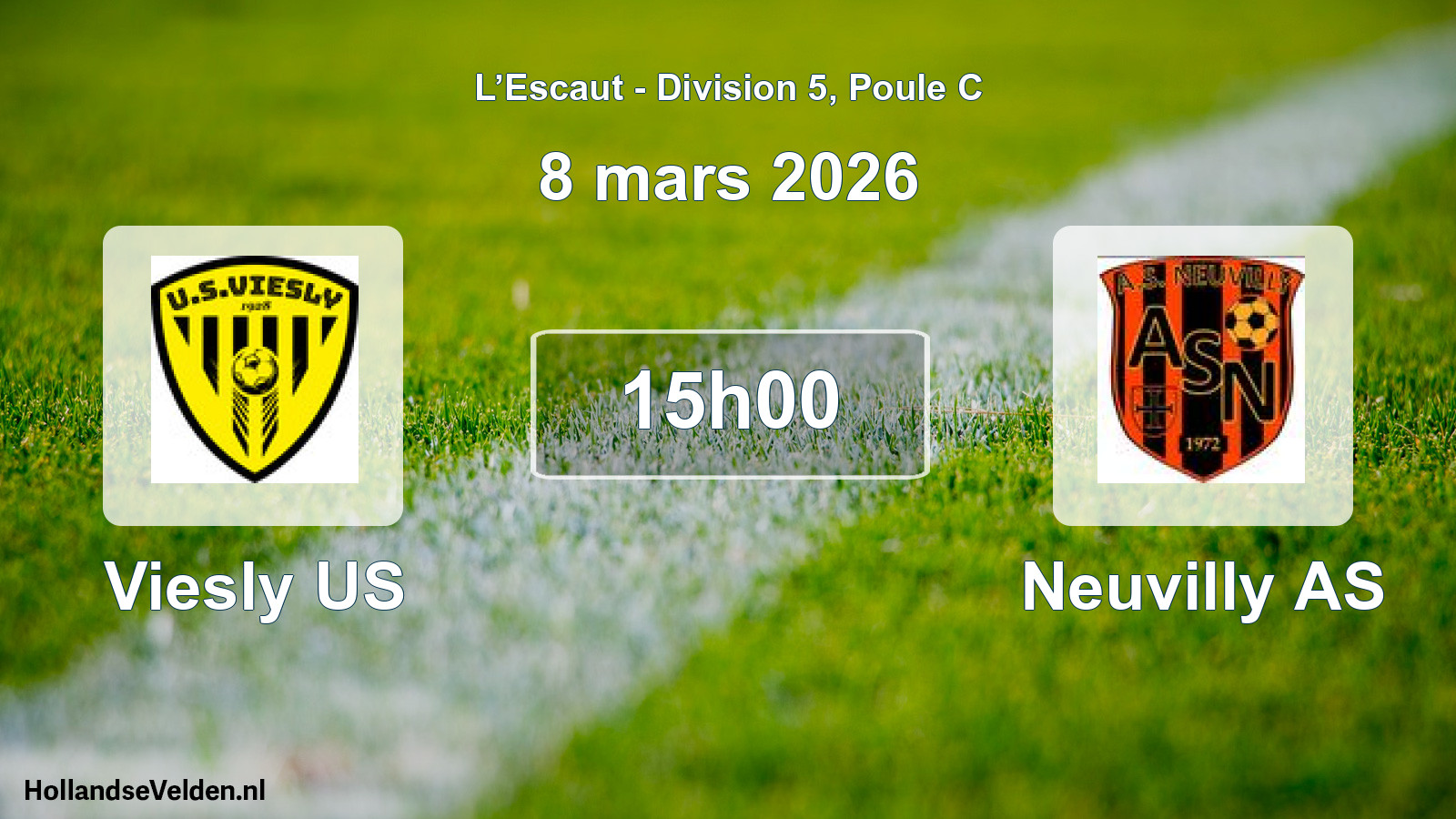 Match programmé: Viesly US - Neuvilly AS (8 mars 2026)