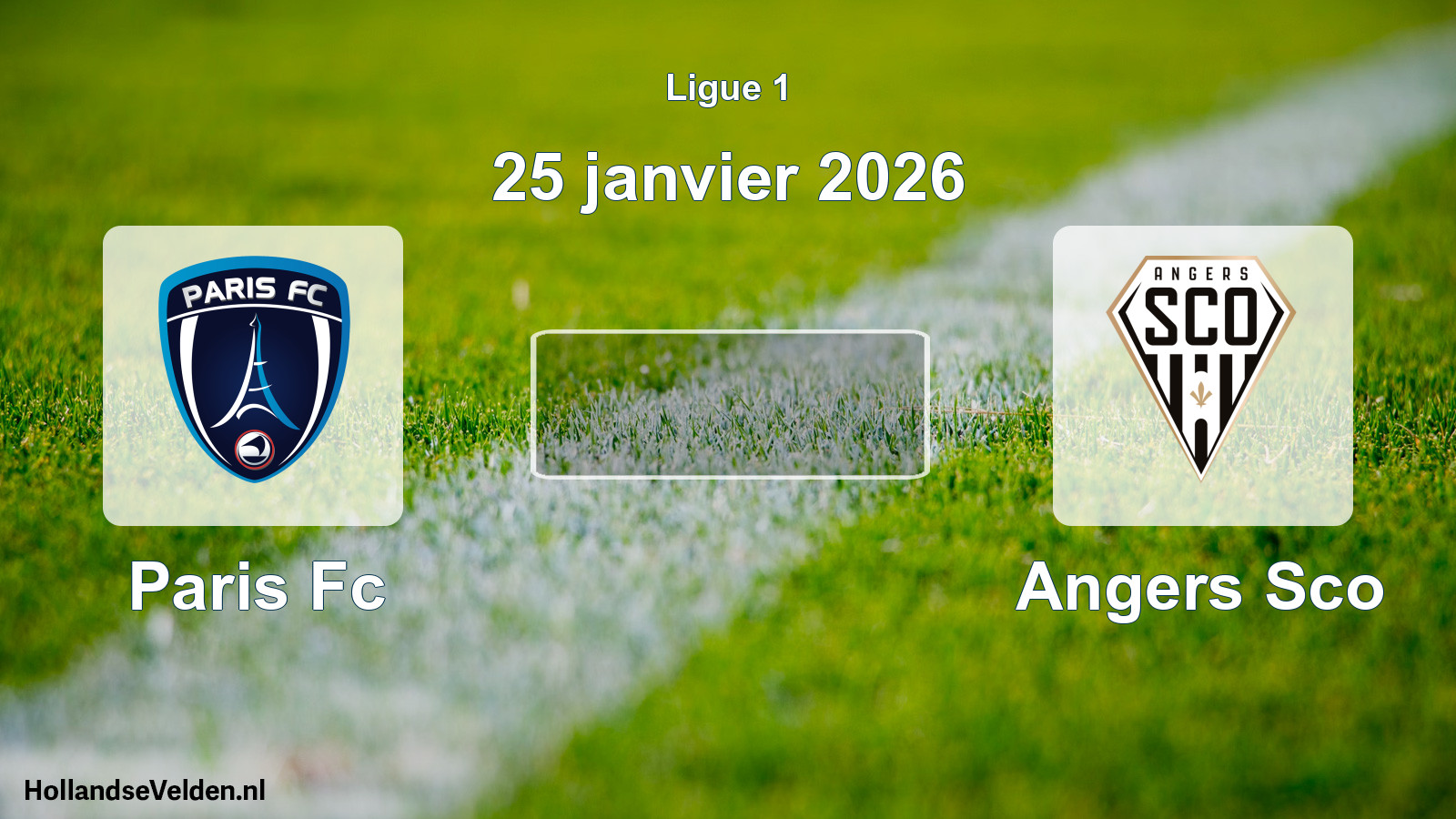 Scheduled Match: Paris Fc - Angers Sco (25 January 2026)