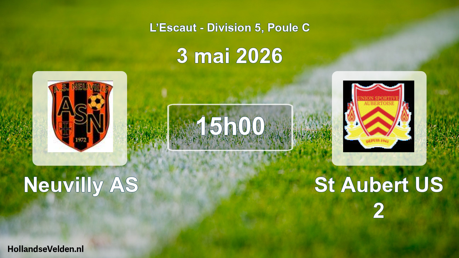 Match programmé: Neuvilly AS - St Aubert US 2 (3 mai 2026)