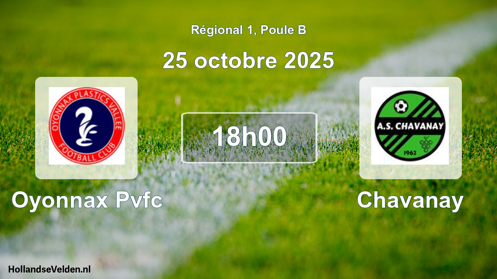 Geplande wedstrijd: Oyonnax Pvfc - Chavanay (25 octobre 2025)