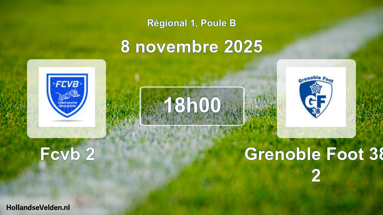 Geplande wedstrijd: Fcvb 2 - Grenoble Foot 38 2 (8 november 2025)