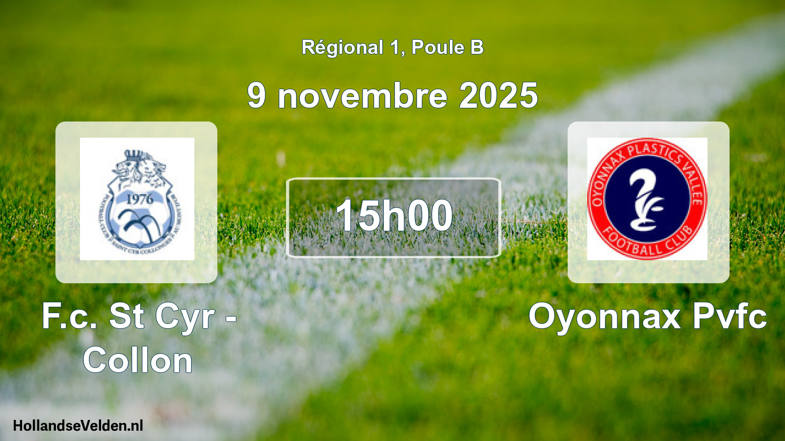 Scheduled Match: F.c. St Cyr - Collon - Oyonnax Pvfc (9 November 2025)