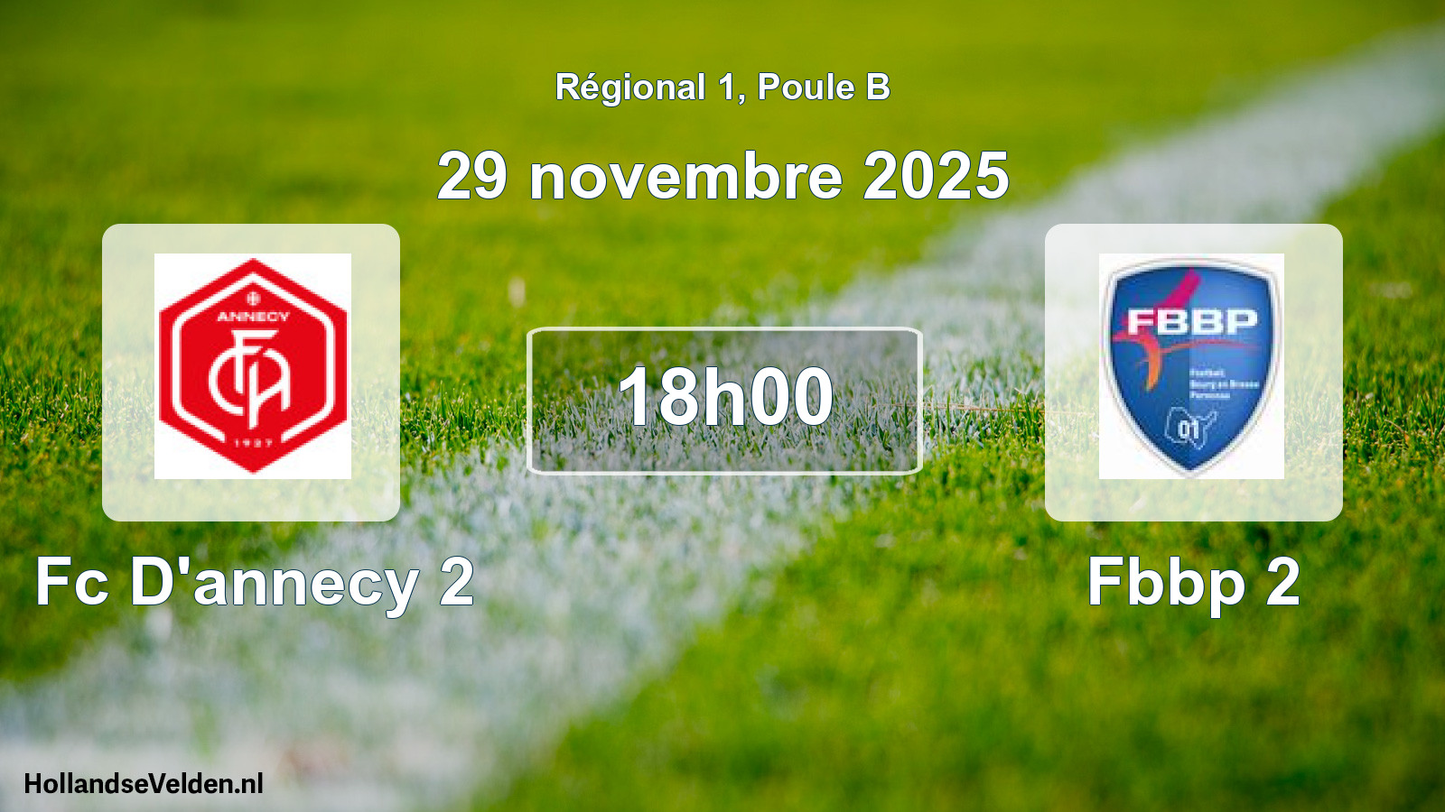 Scheduled Match: Fc D'annecy 2 - Fbbp 2 (29 November 2025)