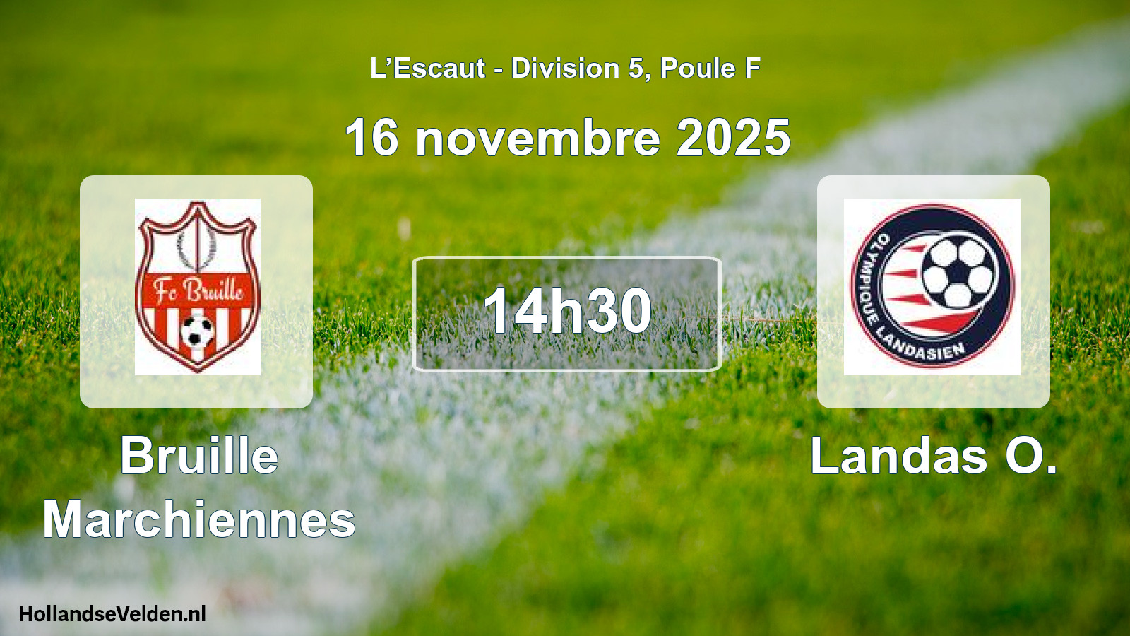 Match programmé: Bruille Marchiennes - Landas O. (16 novembre 2025)
