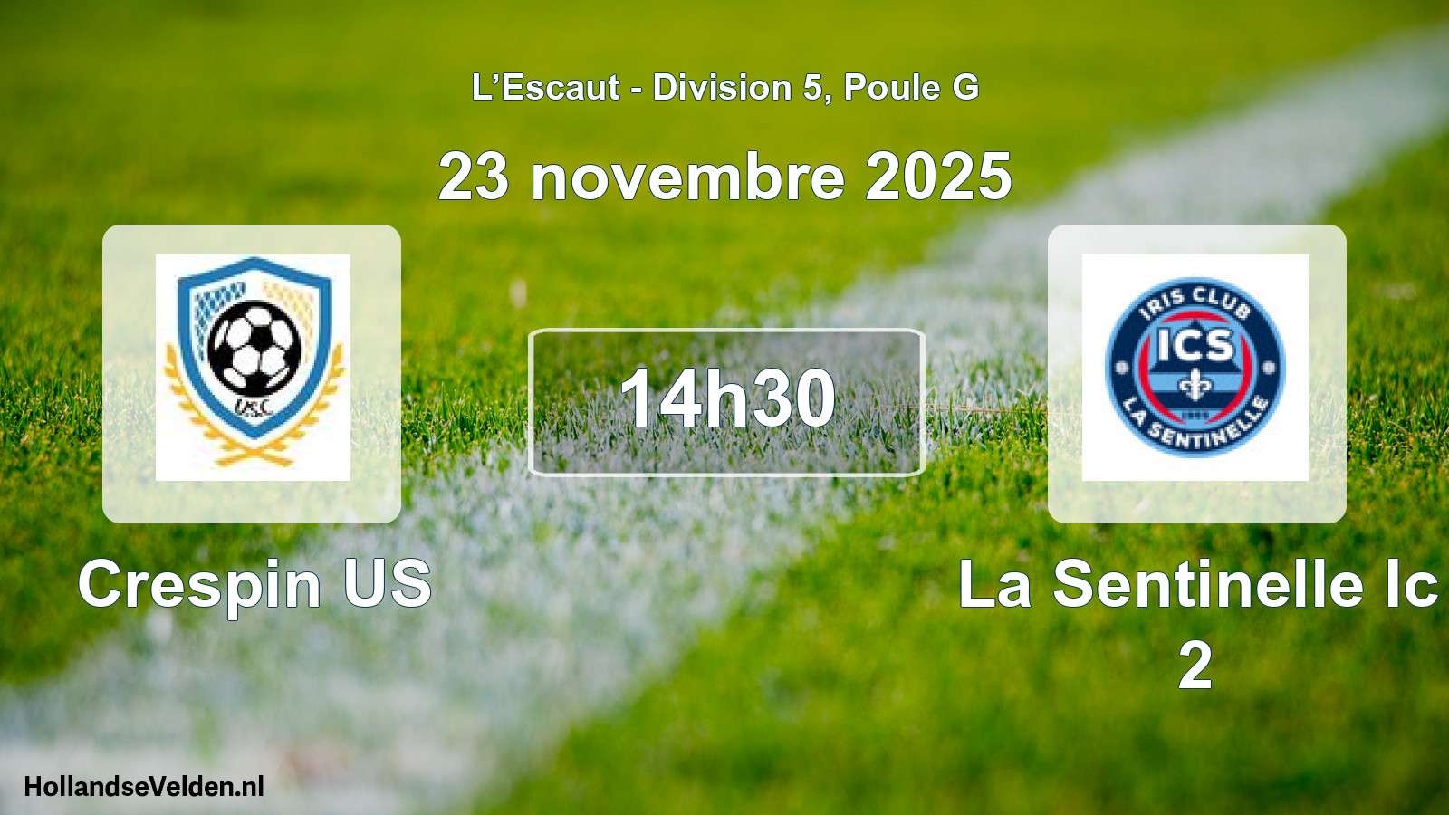 Match programmé: Crespin US - La Sentinelle Ic 2 (23 novembre 2025)