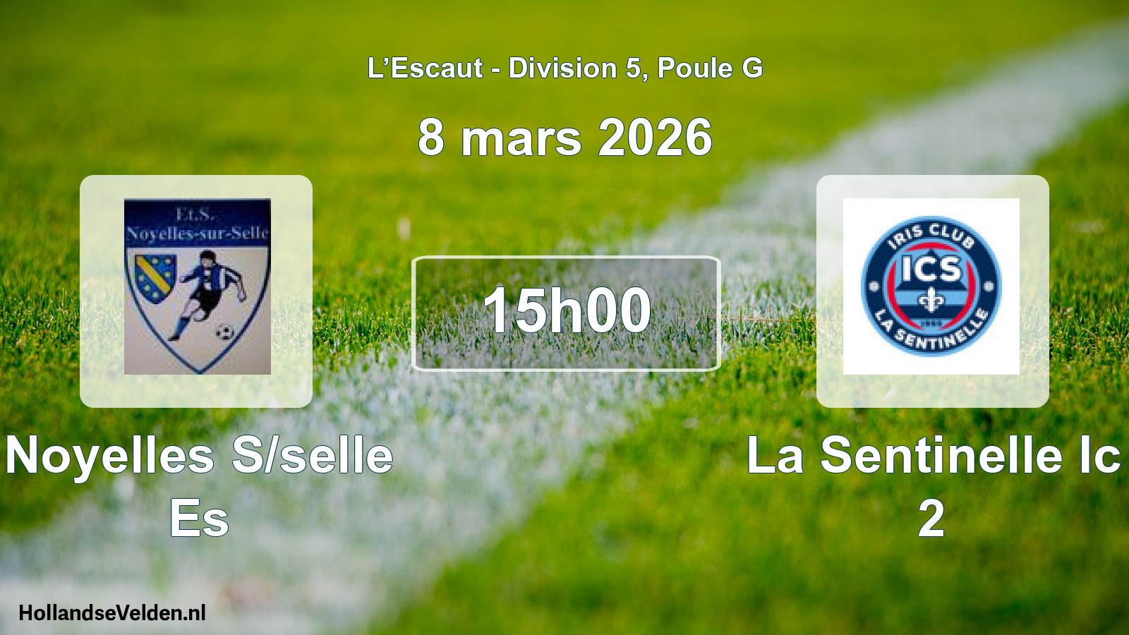 Match programmé: Noyelles S/selle Es - La Sentinelle Ic 2 (8 mars 2026)