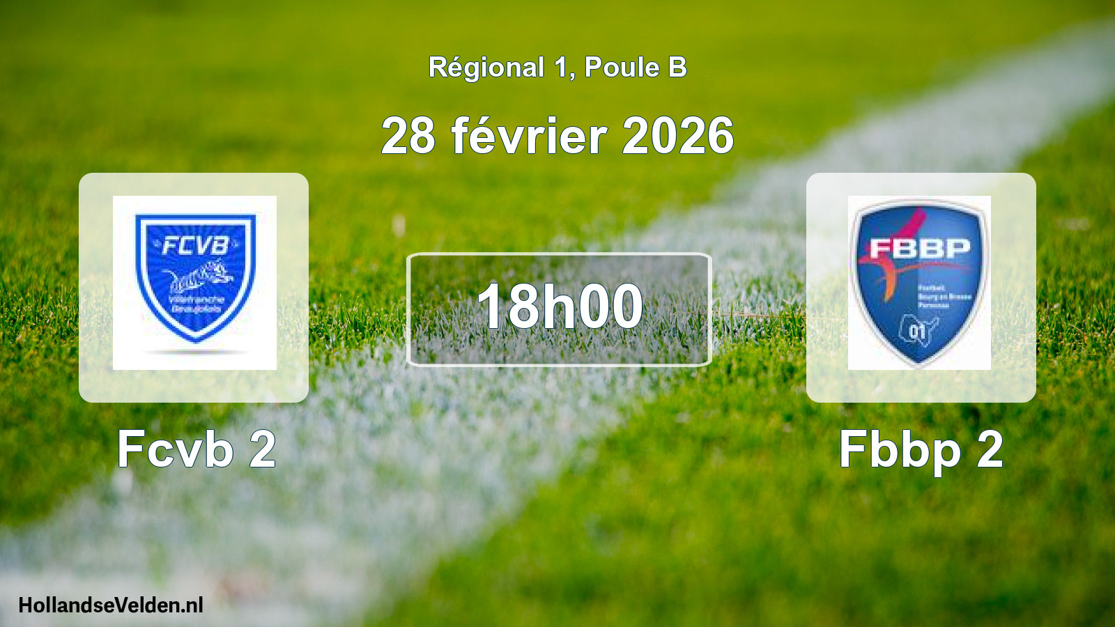 Scheduled Match: Fcvb 2 - Fbbp 2 (28 February 2026)