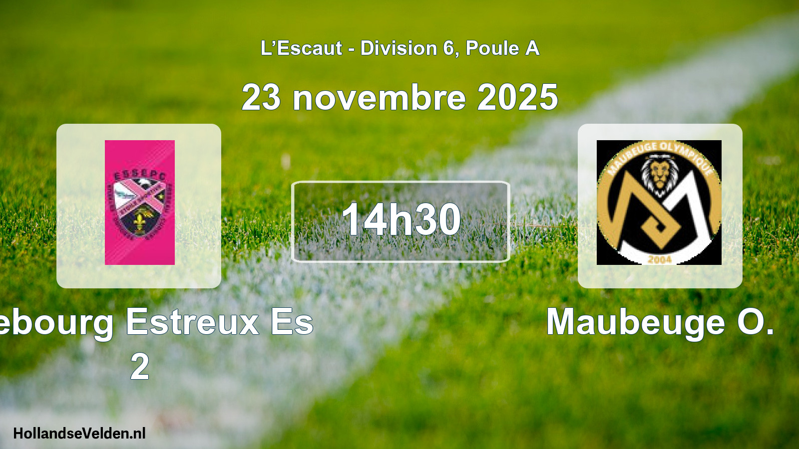Match programmé: Sebourg Estreux Es 2 - Maubeuge O. (23 novembre 2025)