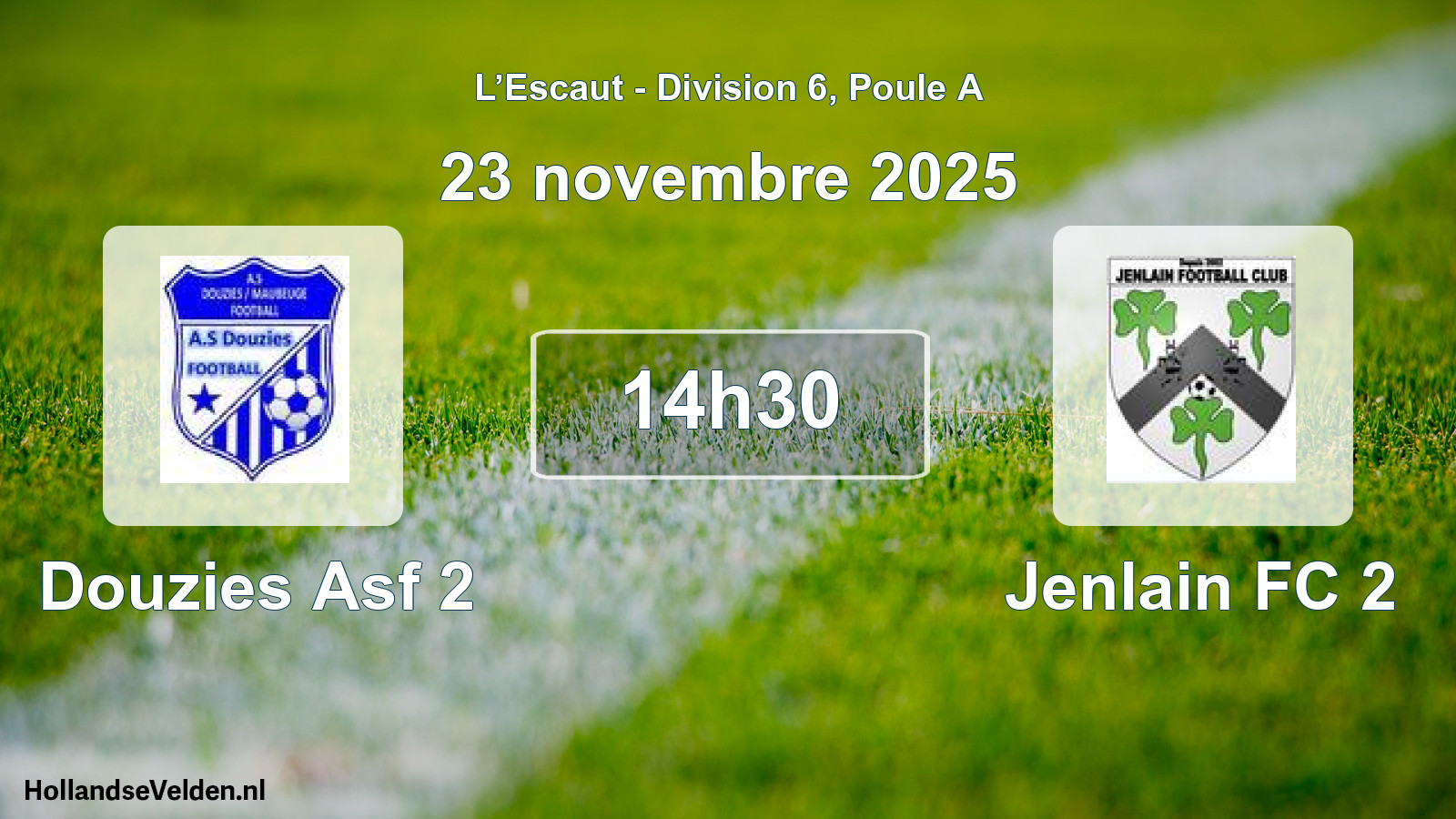 Match programmé: Douzies Asf 2 - Jenlain FC 2 (23 novembre 2025)