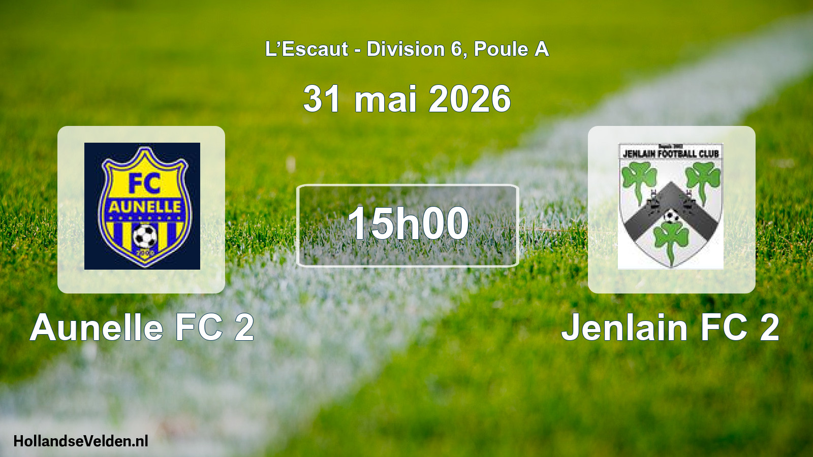 Scheduled Match: Aunelle FC 2 - Jenlain FC 2 (31 May 2026)