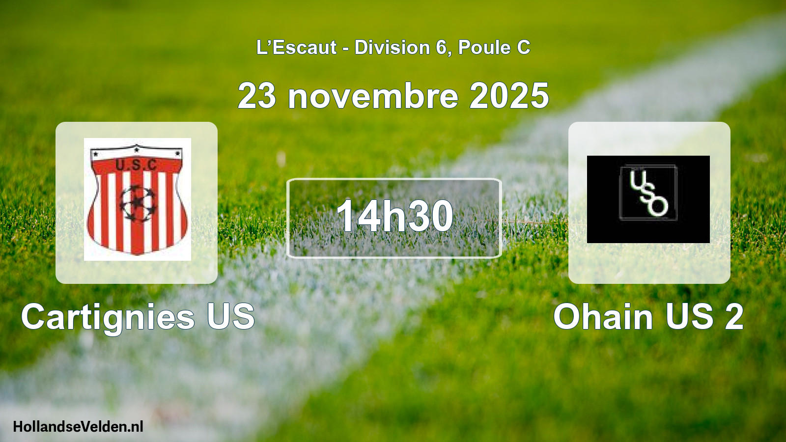 Scheduled Match: Cartignies US - Ohain US 2 (23 November 2025)