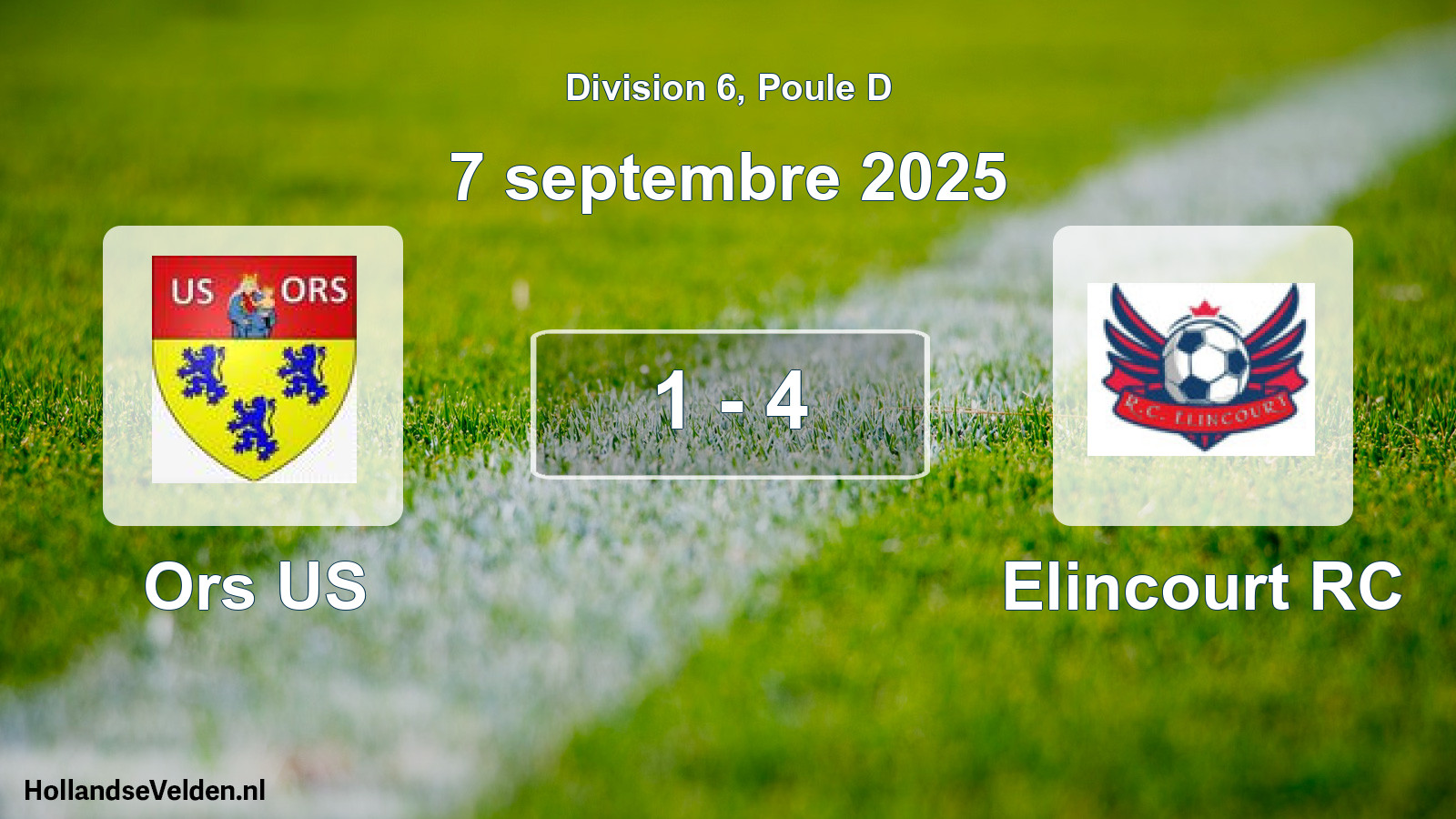 Total number of matches played: Ors US - Elincourt RC 1 - 4 (7 September 2025)