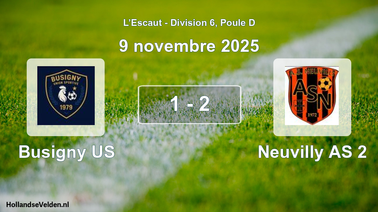 Gespeelde wedstrijd: Busigny US - Neuvilly AS 2 1 - 2 (9 november 2025)