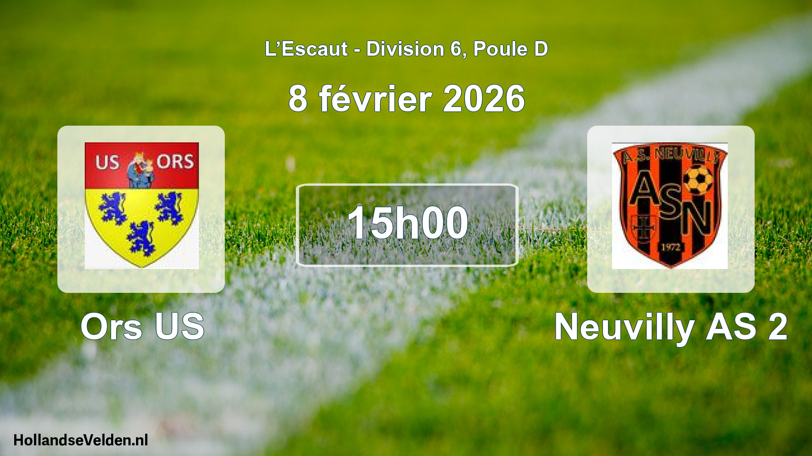 Geplande wedstrijd: Ors US - Neuvilly AS 2 (8 februari 2026)