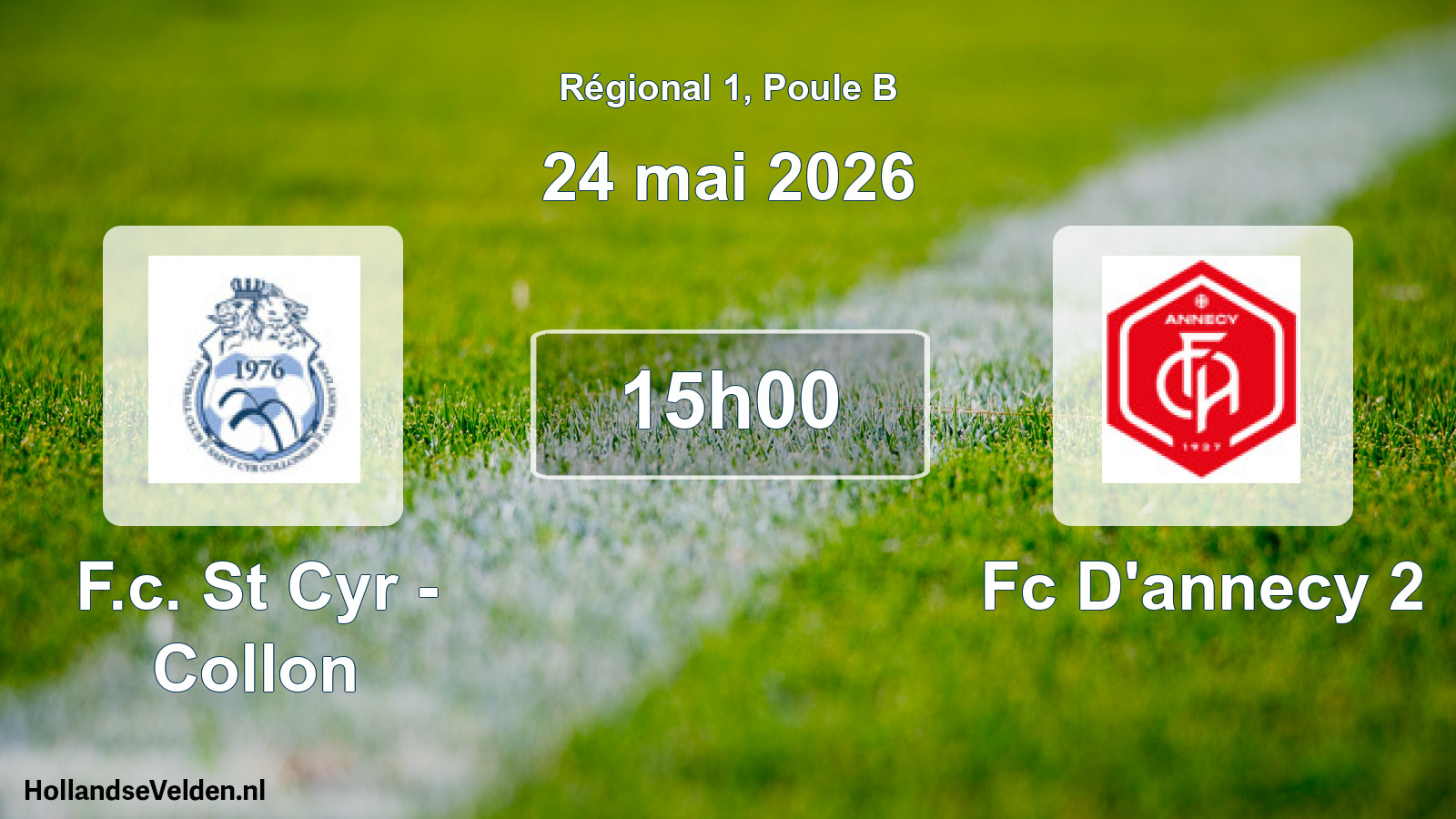 Scheduled Match: F.c. St Cyr - Collon - Fc D'annecy 2 (24 May 2026)