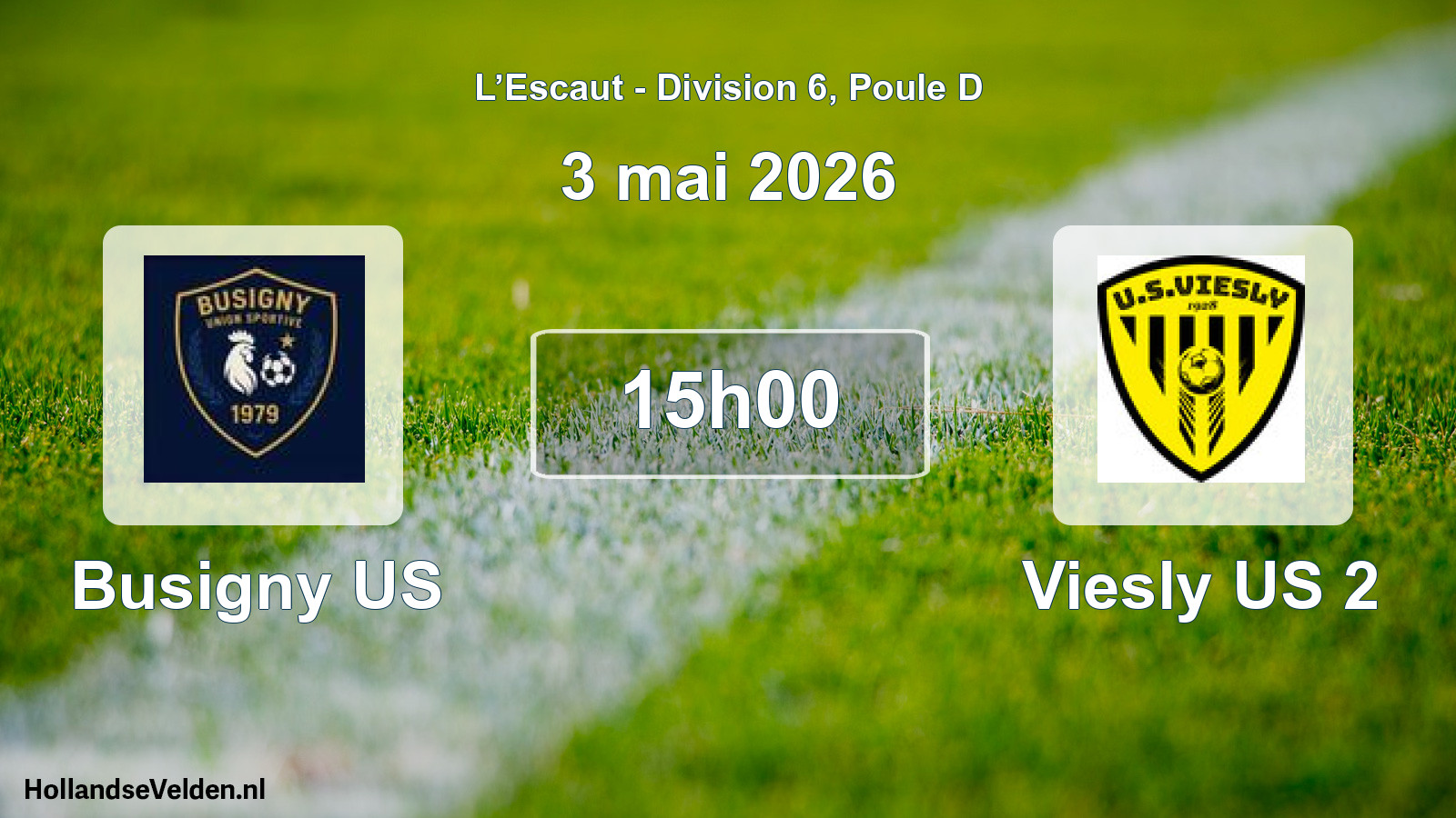 Match programmé: Busigny US - Viesly US 2 (3 mai 2026)