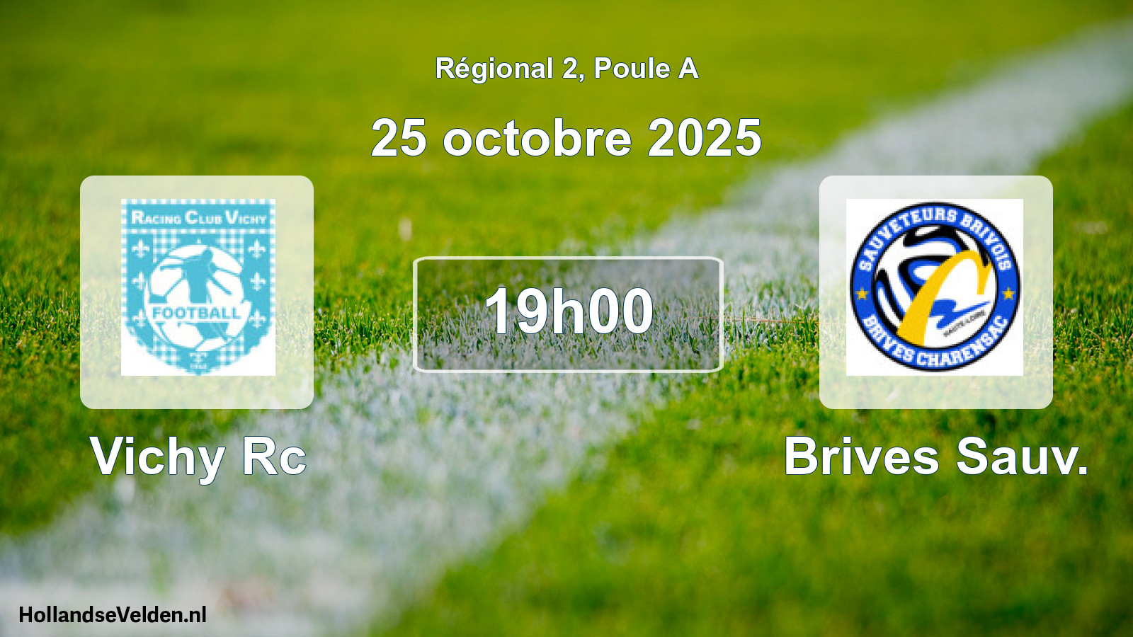 Scheduled Match: Vichy Rc - Brives Sauv. (25 October 2025)