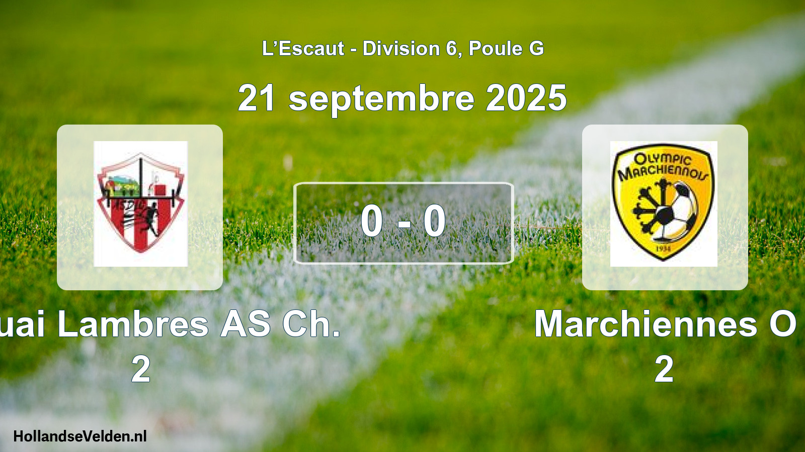 Match joué: Douai Lambres AS Ch. 2 - Marchiennes O 2 0 - 0 (21 septembre 2025)