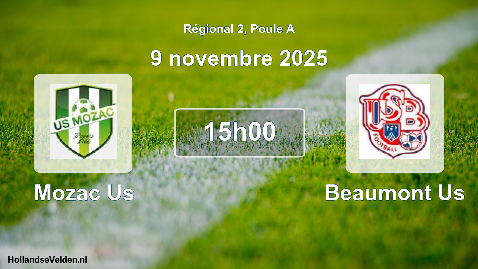 Scheduled Match: Mozac Us - Beaumont Us (9 November 2025)