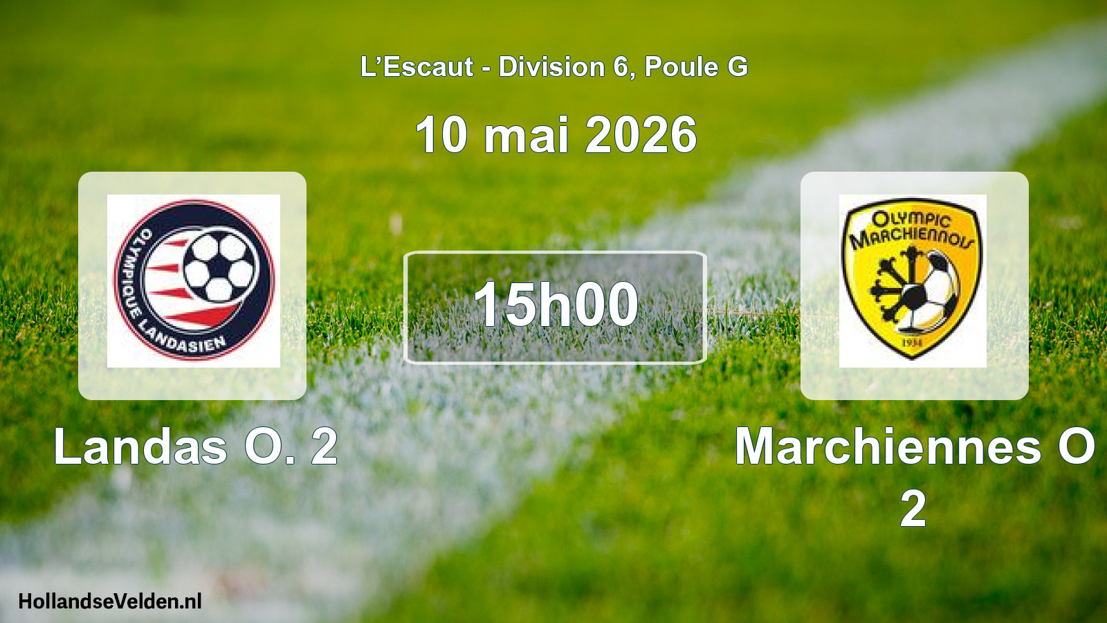 Match programmé: Landas O. 2 - Marchiennes O 2 (10 mai 2026)