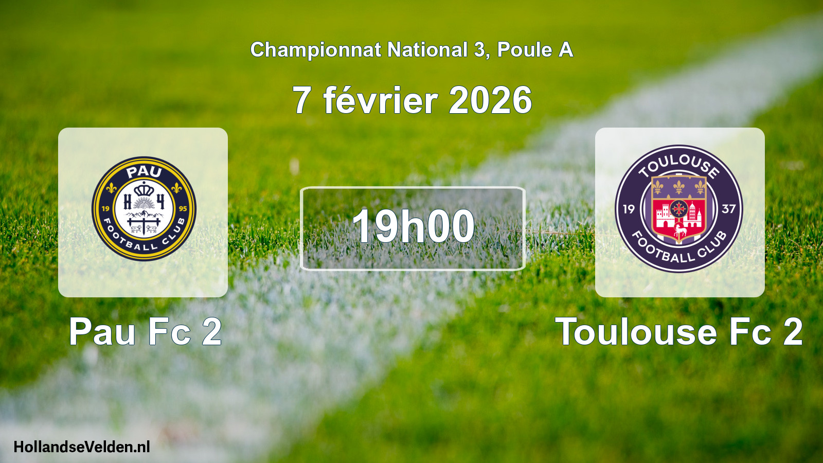 Scheduled Match: Pau Fc 2 - Toulouse Fc 2 (7 February 2026)