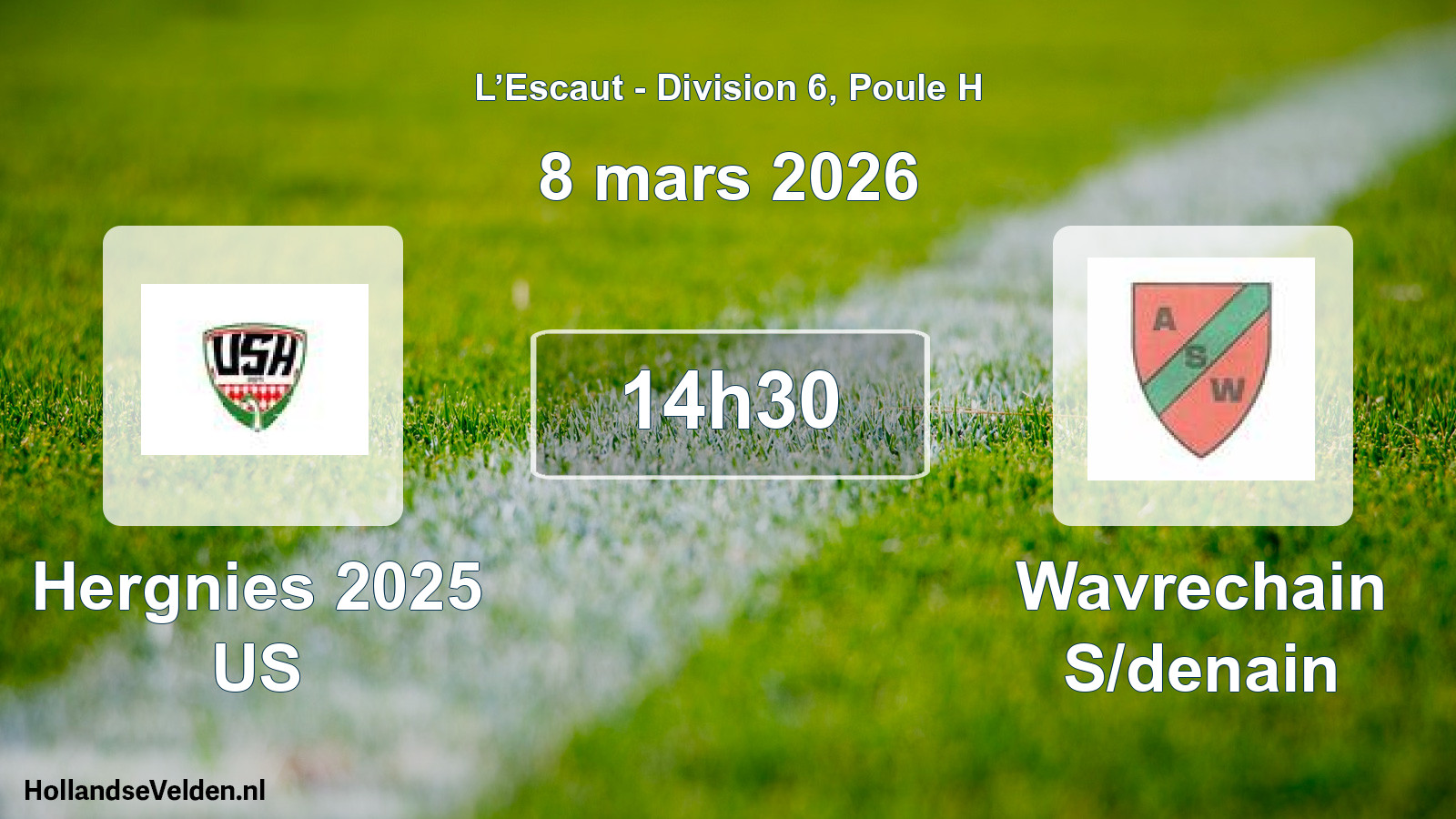 Match programmé: Hergnies 2025 US - Wavrechain S/denain (8 mars 2026)