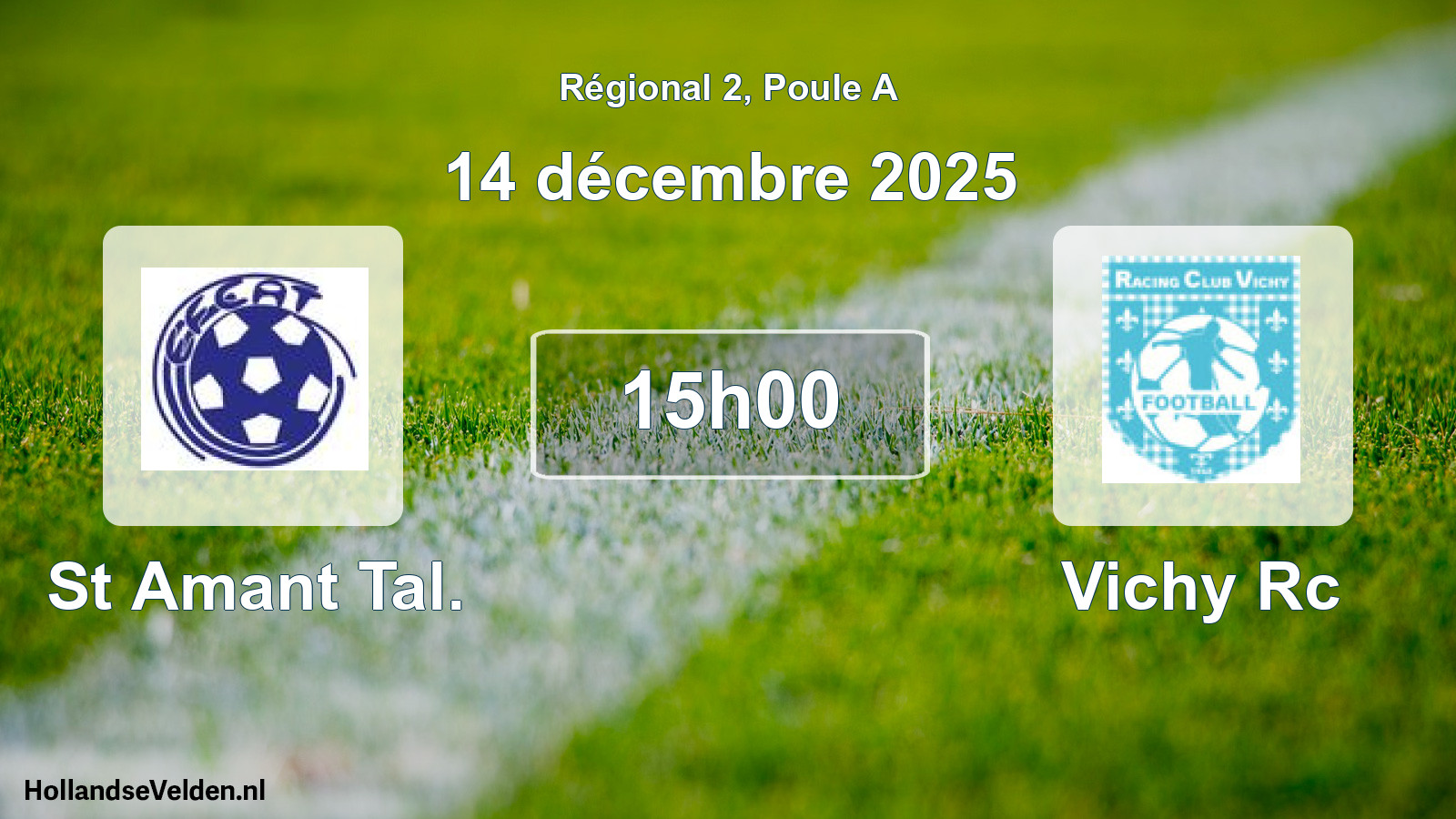 Scheduled Match: St Amant Tal. - Vichy Rc (14 December 2025)