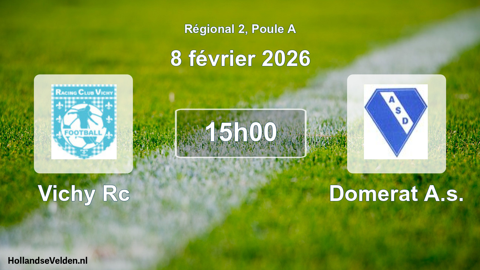 Geplande wedstrijd: Vichy Rc - Domerat A.s. (8 februari 2026)