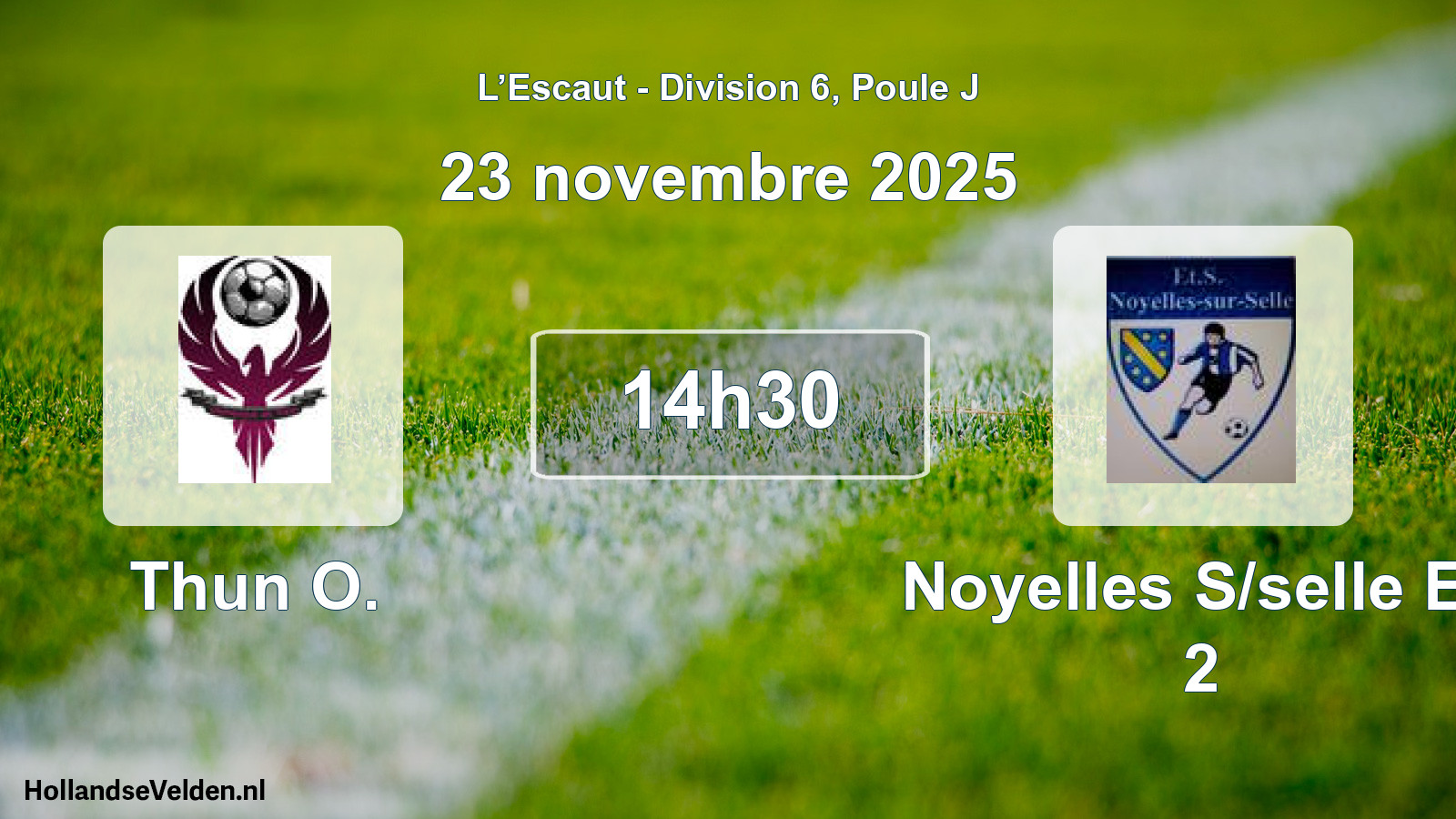 Match programmé: Thun O. - Noyelles S/selle Es 2 (23 novembre 2025)